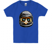 Детская футболка с котом - космонавтом