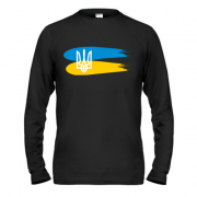 Лонгслив с гербом Украины и красками
