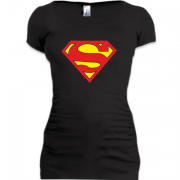 Женская удлиненная футболка Superman