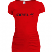 Женская удлиненная футболка Opel