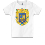 Детская футболка с большим гербом Украины (2)