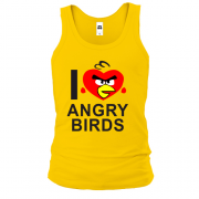 Майка I love Angry Birds