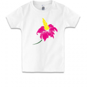 Детская футболка с экзотическими цветком