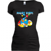 Подовжена футболка Angry birds "компанія"