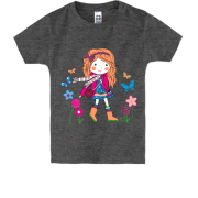 Детская футболка Девочка на прогулке