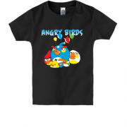 Детская футболка Angry birds "компания"