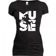 Женская удлиненная футболка Muse