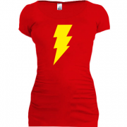 Женская удлиненная футболка Шелдона Shazam