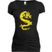 Женская удлиненная футболка Дракоша