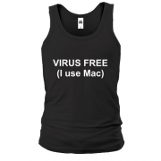 Чоловіча майка Virus free (I use Mac)