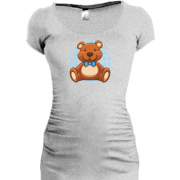 Подовжена футболка з ведмедиком