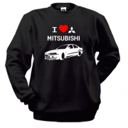 Свитшот I love mitsubishi
