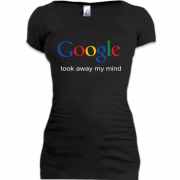 Женская удлиненная футболка Google took away my mind