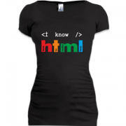 Подовжена футболка Я знаю html
