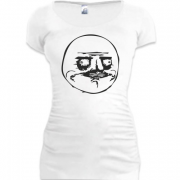 Женская удлиненная футболка Me gusta Face