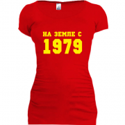 Женская удлиненная футболка На земле с 1979