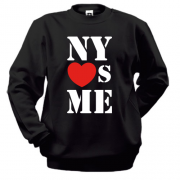Свитшот с надписью New york loves me