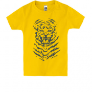 Детская футболка с тигром (оскал)