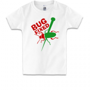 Детская футболка с жуком Bug fixed