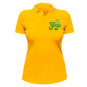 Жіноча сорочка-поло з написом Yoga