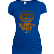 Подовжена футболка з написом Halloween Party