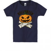 Детская футболка с тыквой Halloween