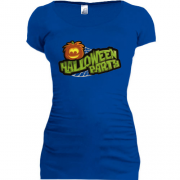 Подовжена футболка з написом Halloween party (Вечірка)