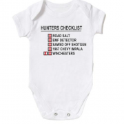 Детское боди с принтом  "Hunters checklist"