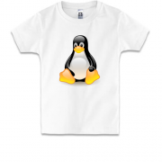 Детская футболка с пингвином Linux