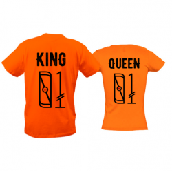 Парные футболки King/queen 01
