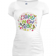 Подовжена футболка Happy New Year (2)