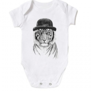 Дитячий боді з тигром в капелюсі