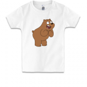 Детская футболка We bare bears Гризли