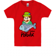 Детская футболка Главный рыбак