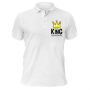 Чоловіча футболка-поло Little king af great family