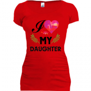 Подовжена футболка I love my daughter