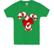 Детская футболка с рождественскими конфетами