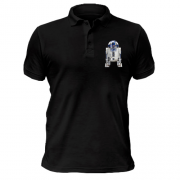 Чоловіча футболка-поло з малюнком робота R2 D2