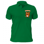 Чоловіча футболка-поло з ведмедиком Іменинник
