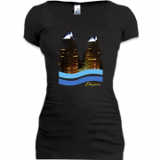 Подовжена футболка Dnipro з "башнями"
