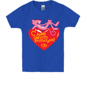 Детская футболка с Розовой пантерой "С Днем Святого Валентина"
