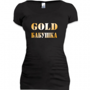 Женская удлиненная футболка Gold Жена