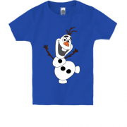 Детская футболка с весёлым снеговиком