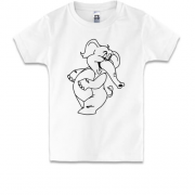 Детская футболка со слоником