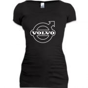 Женская удлиненная футболка Volvo