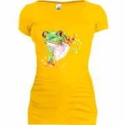 Подовжена футболка з деревною жабою (1)