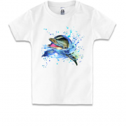 Дитяча футболка з дельфіном що виглядає з води (1)