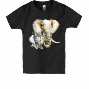Дитяча футболка зі слоном і слоненям