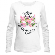 Жіночий лонгслів Princess cat (з квітів)