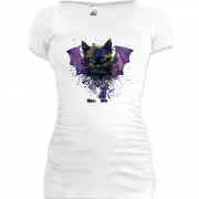 Подовжена футболка кіт-кажан